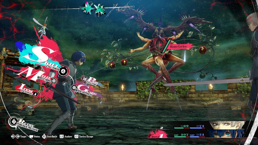 Metaphor's battle screen (screenshot via Esports INQ)